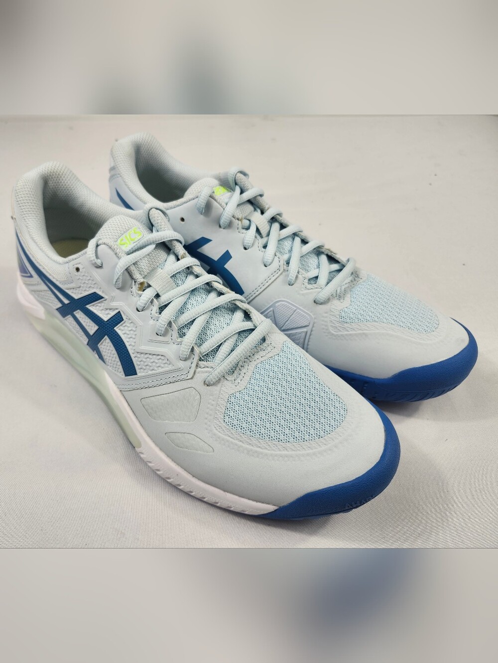 ASICS Gel Challenger Men's 11.5 M Athletic Shoes in Light Blue and Navy NEW